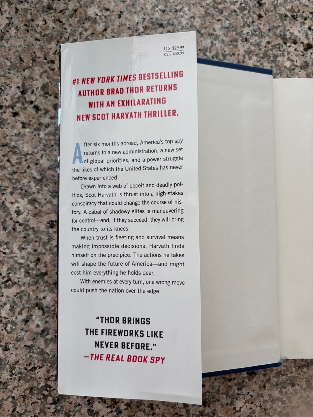 Brad Thor "Edge of Honor" Hardcover Book - Picture 3 of 6